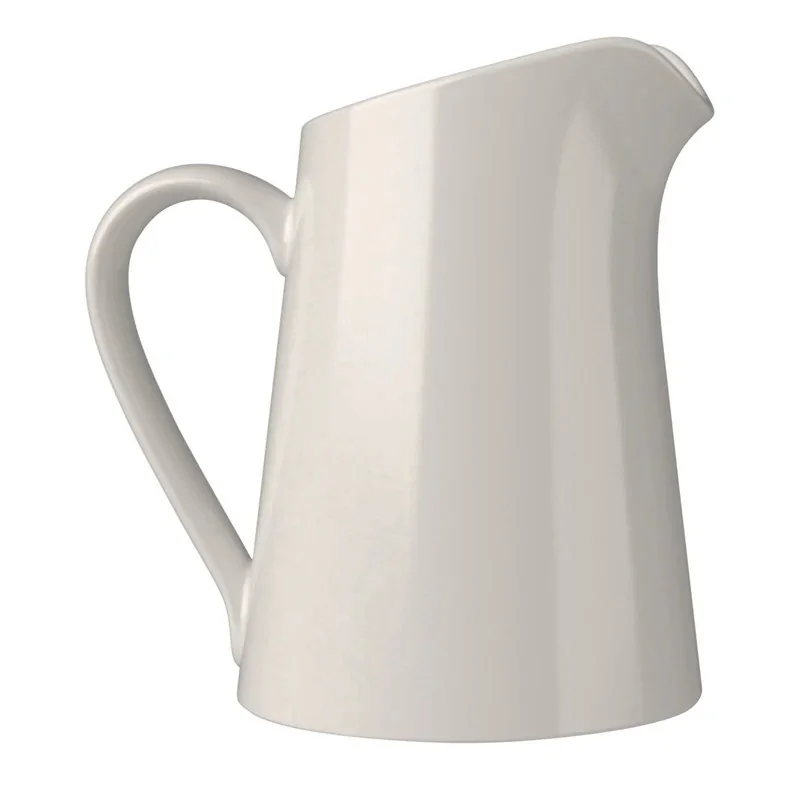 ID Fine Bevel White Vitreous China Creamer 4'' 5oz - Set of 6 pcs