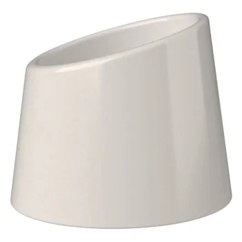 ID Fine Bevel White Vitreous China Sugar Bowl 3.8'' 2oz - Set of 12 pcs