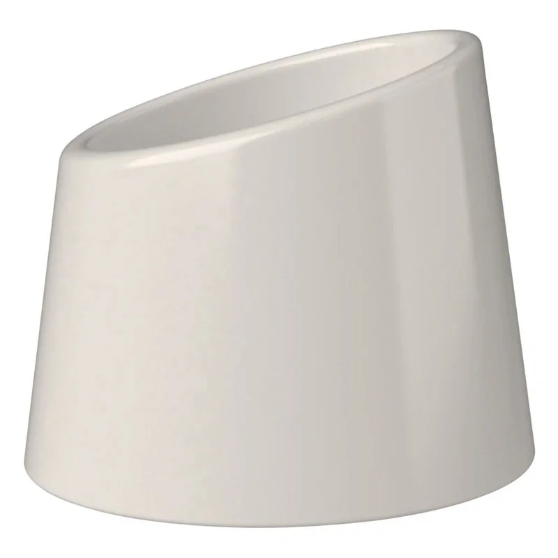 ID Fine Bevel White Vitreous China Sugar Bowl 3.8'' 2oz - Set of 12 pcs