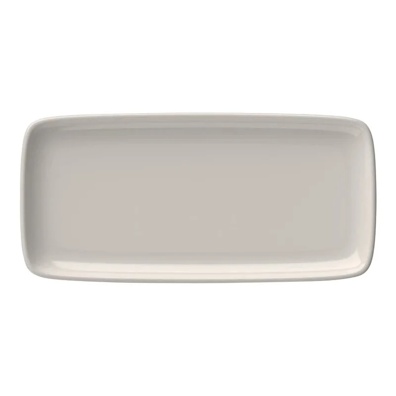 ID Fine Quadro White Fine China Rectangular Platter 13.5 x 6.4 Inch - Set of 6 pcs ID Fine Quadro White Fine China Rectangular Platter 13.5 x 6.4 Inch - Set of 6 pcs