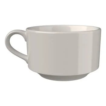 ID Fine Joker White Fine China Stacking Cup 3.6'' 9oz - Set of 12 pcs