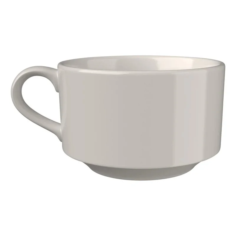 ID Fine Joker White Fine China Stacking Cup 3.6'' 9oz - Set of 12 pcs