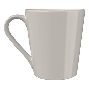 ID Fine Bevel White Vitreous China Mug 3.6'' 10oz - Set of 6 pcs