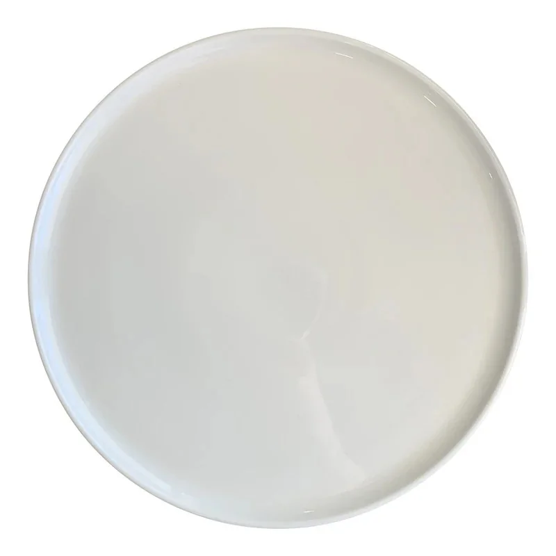 ID Fine Foundation Mesa White Fine China Pizza Plate 12.2 Inch - Set of 6 pcs