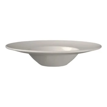 ID Fine Foundation Miro White Fine China Deep Plate 11.57 Inch - Set of 6 pcs