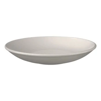 ID Fine Foundation Valle White Fine China Deep Plate 9.86 Inch - Set of 12 pcs