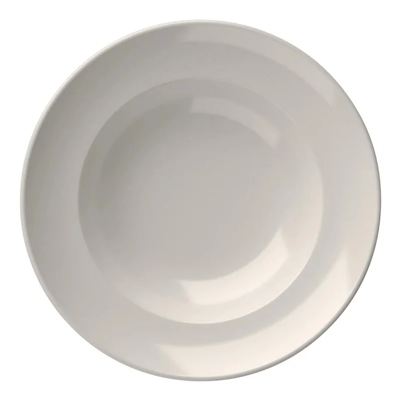 ID Fine Foundation Miro White Fine China Deep Plate 8 Inch - Set of 12 pcs ID Fine Foundation Miro White Fine China Deep Plate 8 Inch - Set of 12 pcs