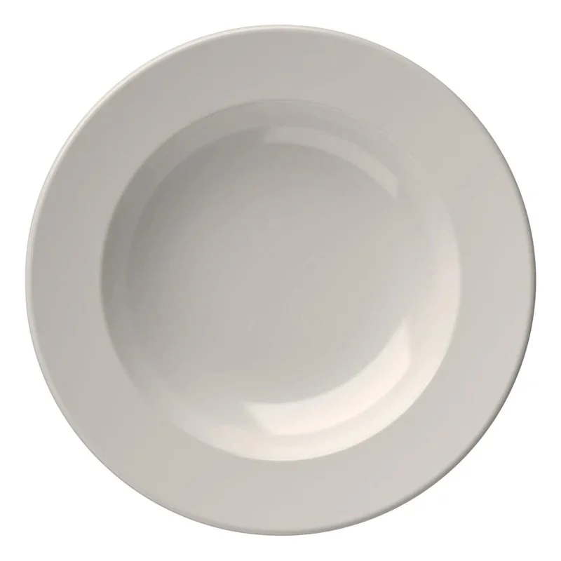 ID Fine Foundation Frame White Vitreous China Deep Platter 9'' 12oz - Set of 12 pcs
