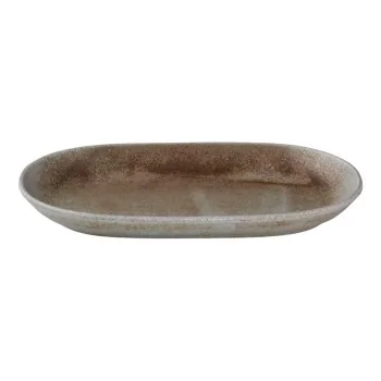 ID Fine Mellow Green Oval Platter 13 x 8 Inch- Set of 6 pcs