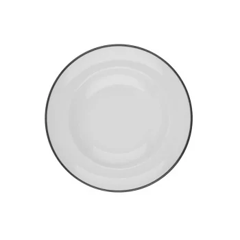 ID Fine Modest Black Deep Plate – 9.84 Inch - 14oz - set of 12