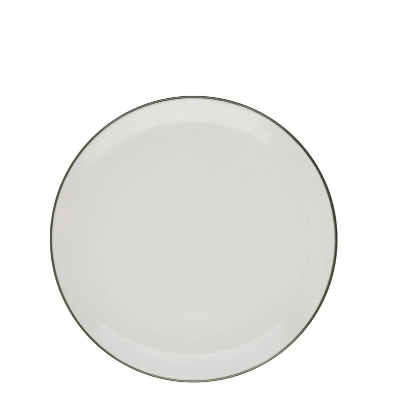 ID Fine Modest Green Coupe Plate – 5.9 Inch - set of 12 ID Fine Modest Green Coupe Plate – 5.9 Inch - set of 12