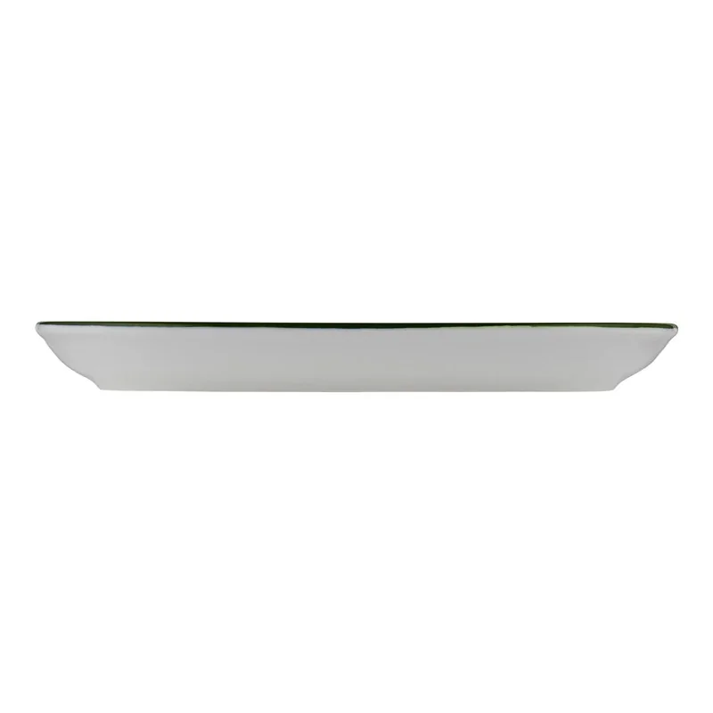 ID Fine Modest Green Coupe Oval Platter – 13 x 8 Inch - set of 6