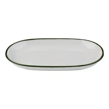 ID Fine Modest Green Coupe Oval Platter – 11 x 7 Inch - set of 6