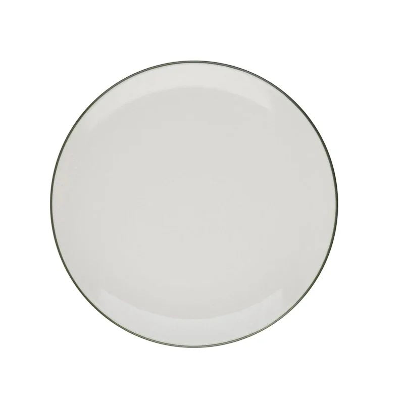 ID Fine Modest Green Coupe Plate – 8.2 Inch - set of 12 ID Fine Modest Green Coupe Plate – 8.2 Inch - set of 12