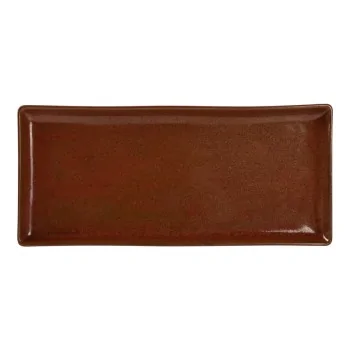 Tapa Rectangle Platter 14.47 x 6.69 Inch - Set of 8 pcs