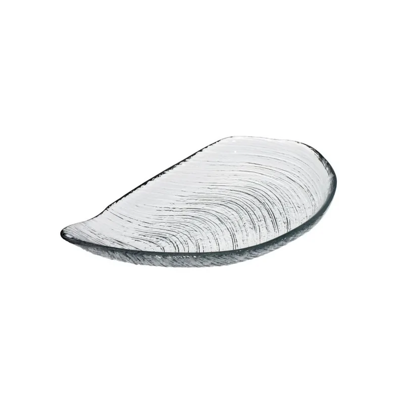 12.99 x 7.09'' Plate Auster Clear Glass - set of 9 12.99 x 7.09'' Plate Auster Clear Glass - set of 9