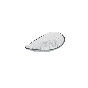 8.86 x 4.9'' Plate Auster Clear Glass - set of 24