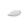 8.86 x 4.9'' Plate Auster Clear Glass - set of 24