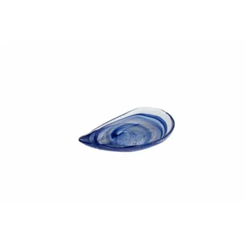 8.86 x 4.92'' Plt Auster Blue White Glass - set of 24