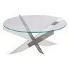 Polished Cake Stand - Dia: 40 cm H: 9 cm