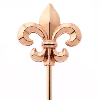 Barfly Fleur De Lis Picks - 4 3/8" - Copper Plated - Set of 24