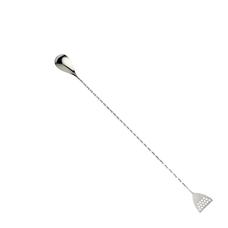 Barfly Bar Spoon With Strainer End - 15 3/4" (40 cm) - Stainless Steel - Set of 12