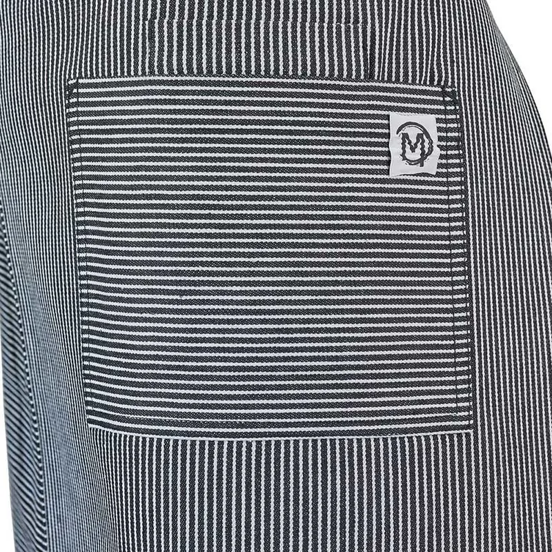 Barfly Rogue Mid-Bistro Apron - Navy/White Railroad Stripe Barfly Rogue Mid-Bistro Apron - Navy/White Railroad Stripe