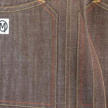 Barfly Zephyr Bib Apron - Brown Denim