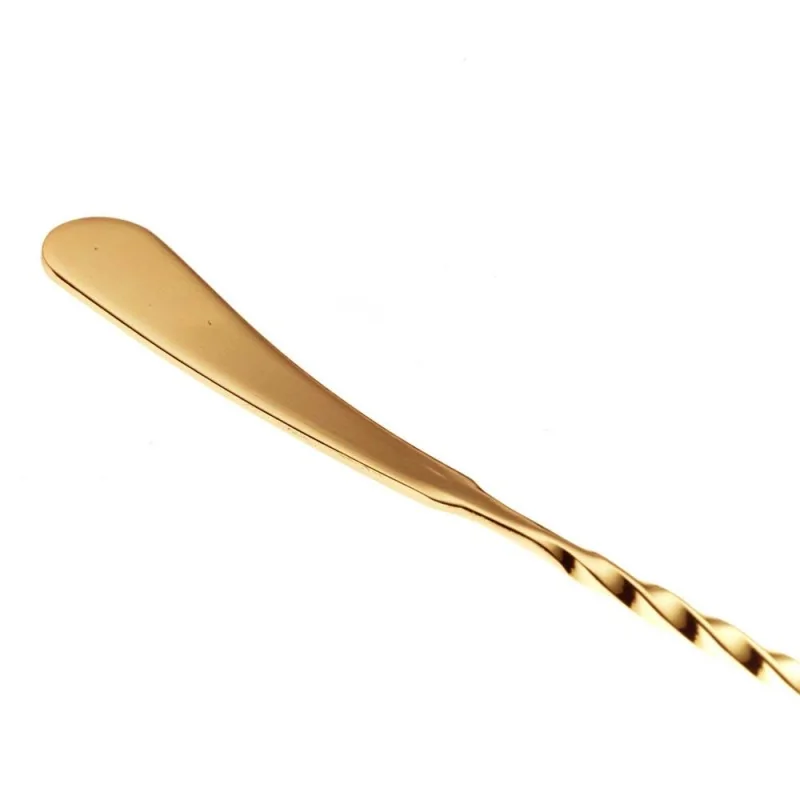 Barfly Japanese Style Bar Spoon - 13 3/16" (33.5 cm) - Gold Plated - Set of 12 Barfly Japanese Style Bar Spoon - 13 3/16" (33.5 cm) - Gold Plated - Set of 12
