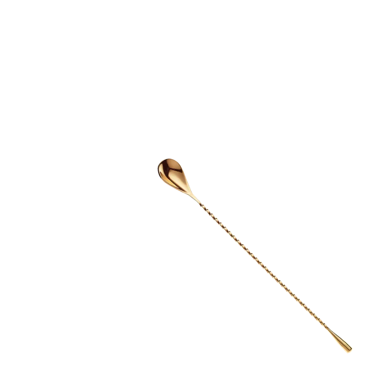 Barfly Classic Bar Spoon - 11 13/16" (30 cm) - Gold Plated - Set of 12