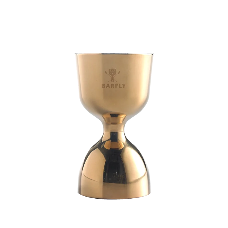 Barfly 1 x 2 oz Heavy-Duty Straight Rim Bell Jigger - Gold Plated - Set of 12 Barfly 1 x 2 oz Heavy-Duty Straight Rim Bell Jigger - Gold Plated - Set of 12