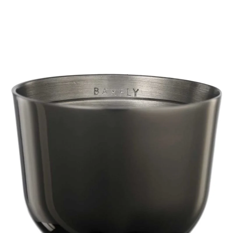 Barfly 1 x 2 oz Heavy-Duty Straight Rim Bell Jigger - Black - Set of 12 Barfly 1 x 2 oz Heavy-Duty Straight Rim Bell Jigger - Black - Set of 12