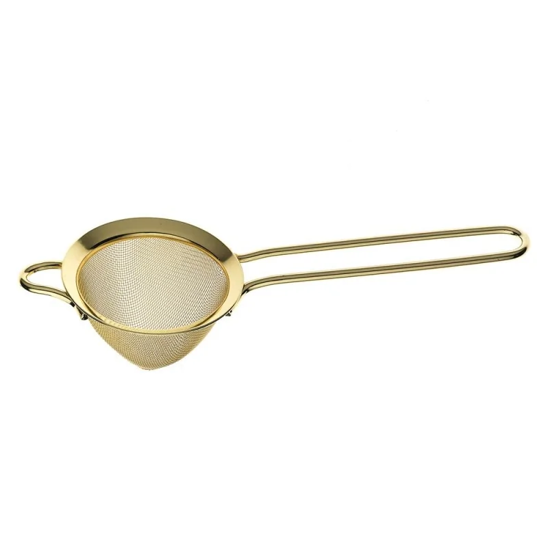 Barfly Fine Mesh Strainer - 3 1/2" Diam. Bowl - Gold Plated - Set of 6 Barfly Fine Mesh Strainer - 3 1/2" Diam. Bowl - Gold Plated - Set of 6