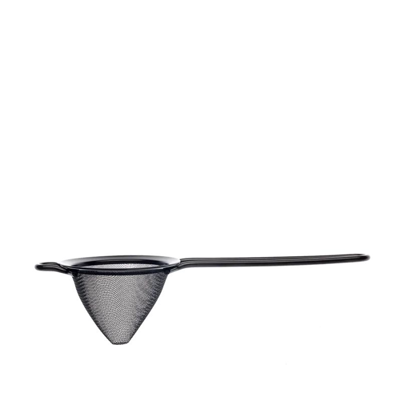 Barfly Fine Mesh Strainer - 3 1/2" Diam. Bowl - Black - Set of 6