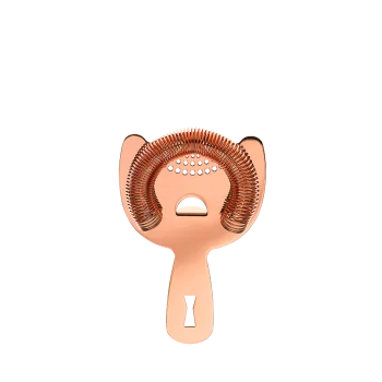 Barfly Heavy-Duty Spring Bar Strainer - Copper Plated - Set of 6