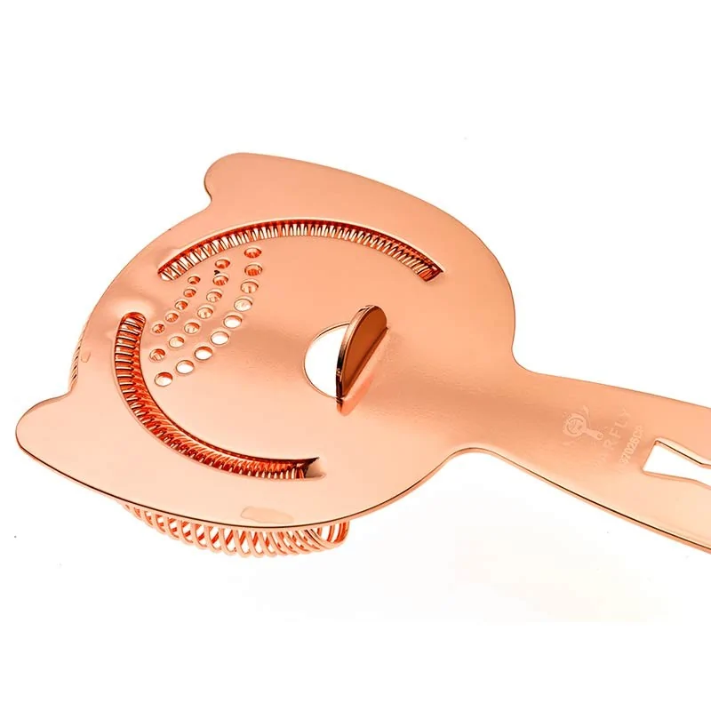 Barfly Heavy-Duty Spring Bar Strainer - Copper Plated - Set of 6