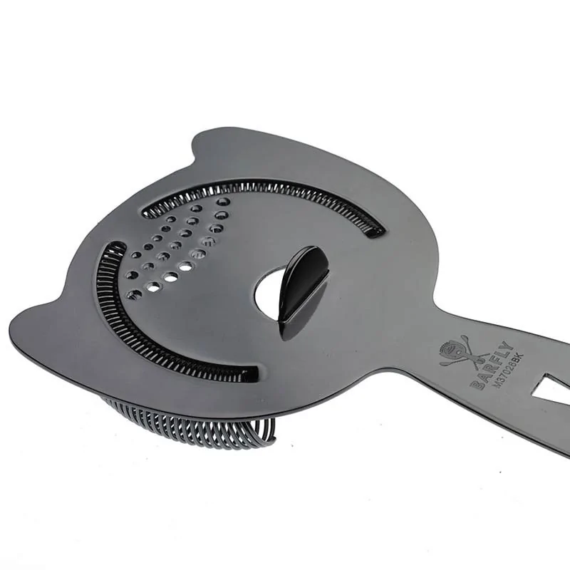 Barfly Heavy-Duty Spring Bar Strainer - Black - Set of 6