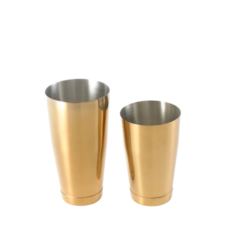 Barfly Shaker/Tin Set - Gold Plated - Set of 6