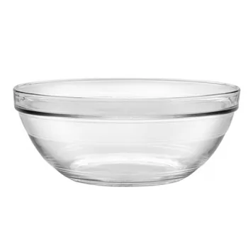 Duralex Le Gigogne Collection Clear Stackable Bowl - 10 1/4" x 4 1/8" 3.6 qt - Case of 12