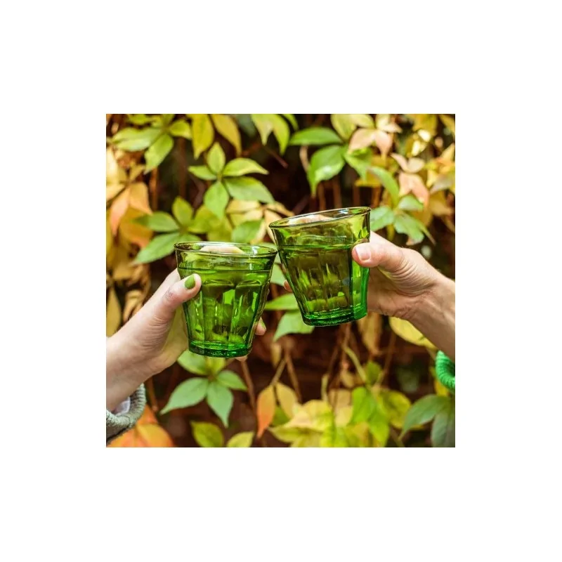 Duralex Picardie Collection Green Tumbler - 8 3/8 oz - Case of 72 Duralex Picardie Collection Green Tumbler - 8 3/8 oz - Case of 72