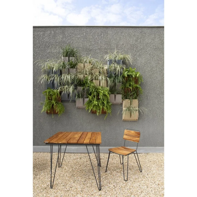 Tarsila Chair in Teak Wood With Carbon Steel Structure - 20.4" x 21.9" x 31.8" - Set of 2 Tarsila Chair in Teak Wood With Carbon Steel Structure - 20.4" x 21.9" x 31.8" - Set of 2
