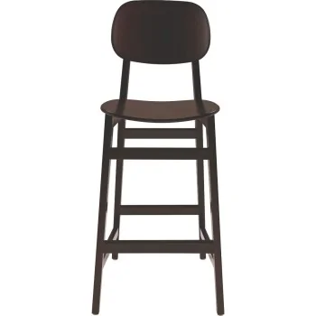 London Wooden Barstool Tobacco - 14.2" x 17.1" x 43.5"