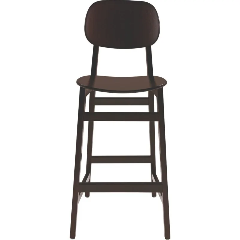 London Wooden Barstool Tobacco - 14.2" x 17.1" x 43.5"