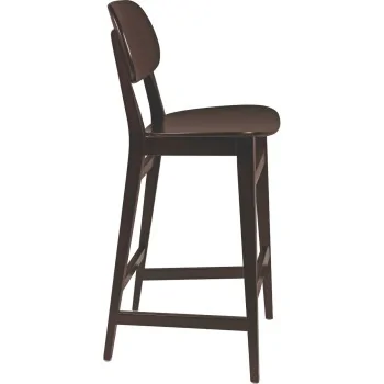 London Wooden Barstool Tobacco - 14.2" x 17.1" x 43.5"