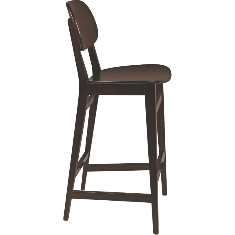 London Wooden Barstool Tobacco - 14.2" x 17.1" x 43.5"