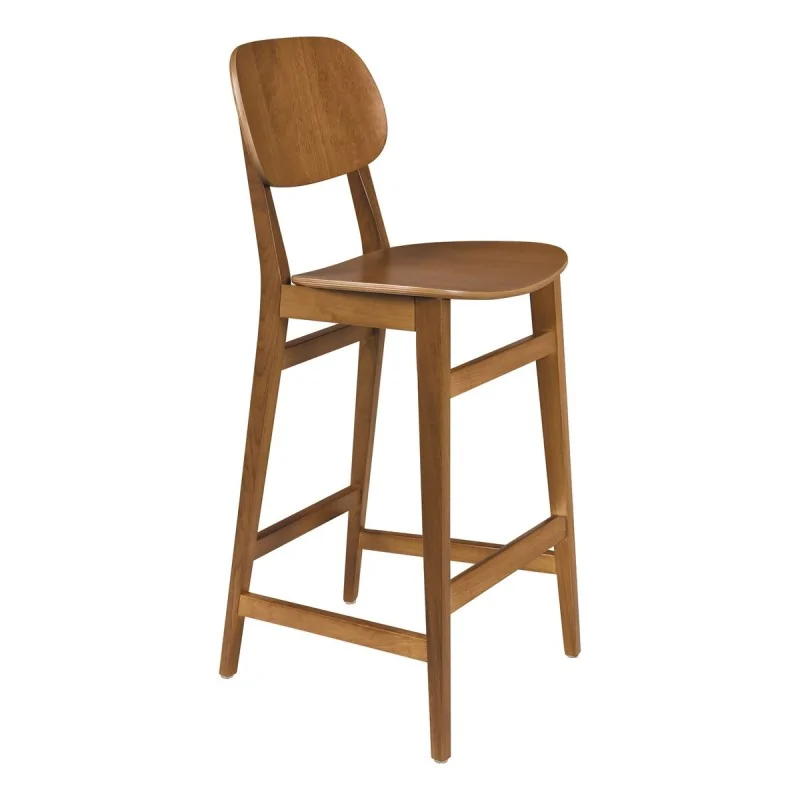 London Wooden Barstool Almond - 14.2" x 17.1" x 43.5" London Wooden Barstool Almond - 14.2" x 17.1" x 43.5"