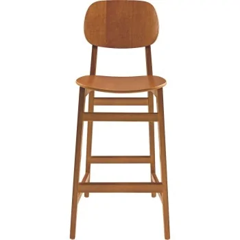 London Wooden Barstool Almond - 14.2" x 17.1" x 43.5"
