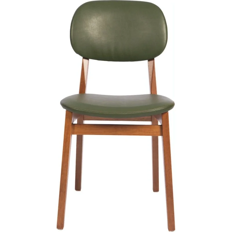 Tauari Almond Green Upholstered Chair London - 20.6" x 17.7" x 32.7" - Set of 2 Tauari Almond Green Upholstered Chair London - 20.6" x 17.7" x 32.7" - Set of 2