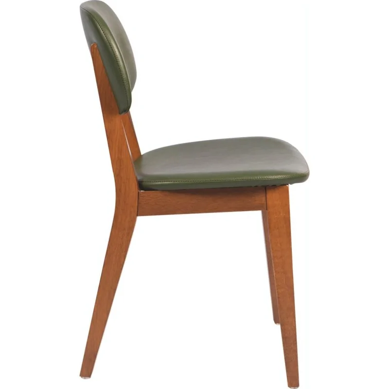 Tauari Almond Green Upholstered Chair London - 20.6" x 17.7" x 32.7" - Set of 2 Tauari Almond Green Upholstered Chair London - 20.6" x 17.7" x 32.7" - Set of 2