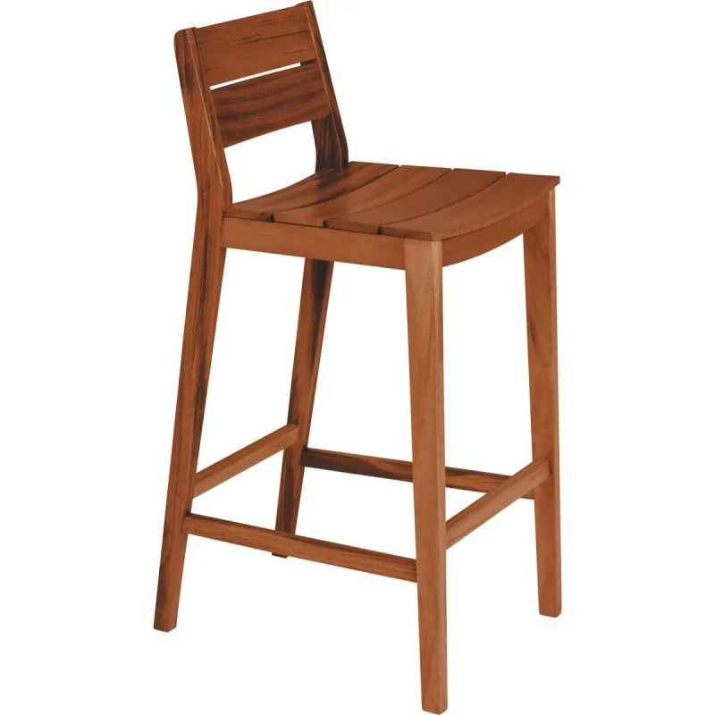 Bar Stool Tiger Wood Toscana - 21.8" x 19.5" x 32.2" - Tramontina